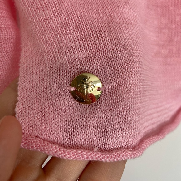 Lilly Pulitzer Pink Linen Alana Pullover XS - Picture 9 of 9